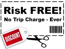 no trip charge on garage door repair in Desoto TX